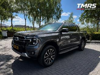 damaged passenger cars Ford Ranger Ford Ranger Platinum V6 e-4WD Dubbel cabine Trekhaak Leer Ambiance VOLL! 2024/6