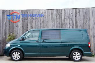 Schadeauto Volkswagen Transporter T5 2.5 TDi Lang Dubbele Cabine Airco Cruise 128KW Euro 4 2004/5