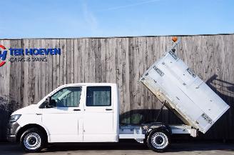 Schadeauto Volkswagen Transporter T6 2.0 TDi Kipper/kieper Dubbele Cabine Airco 7-Persoons 75KW Euro 6 2016/11