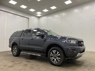 krockskadad bil bedrijf Ford Ranger 2.0 Bi-Turbo Autom. Wildtrak 156kw DC 4wd Navi Clima 2021/10