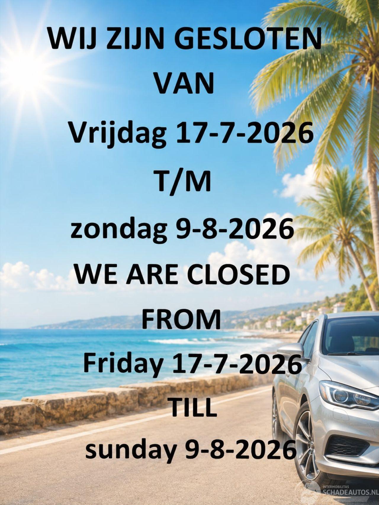 Mercedes  VAKANTIE - URLAUB - HOLIDAY