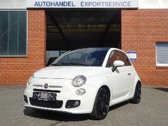 uszkodzony samochody osobowe Fiat 500 Cabrio, Airco, Half leer, Euro6 2014/6