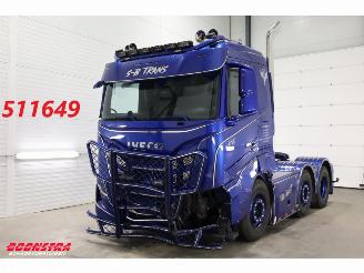 skadebil vrachtwagen Iveco S-way 530 6X2 Full Air ACC Leder Showtruck 67.003 km! 2024/7