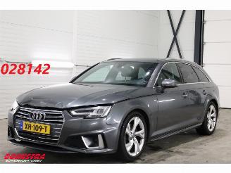 krockskadad bil auto Audi A4 Avant 40 TFSI Sport S-Line LED Navi Clima Cruise SHZ PDC 2019/1