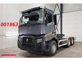 damaged trucks Renault C 480 ACC 2X PTO Hydrauliek AJK Kip / Schiebe 6X4 144.786 km! 2023/4