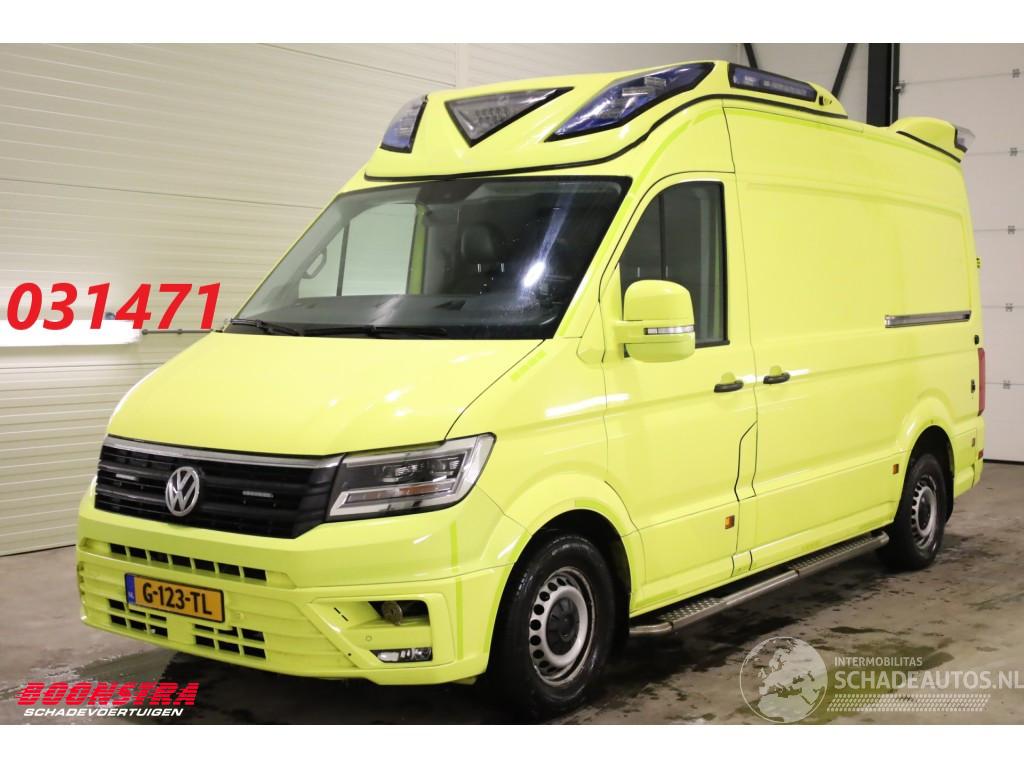 Volkswagen Crafter 2.0 TDI 175 PK DSG Ambulance RTW 2X Schuifdeur Leder Lucht 360° Camera