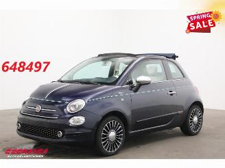 skadebil auto Fiat 500C 1.2 Riva Leder Navi Airco PDC 2017/1