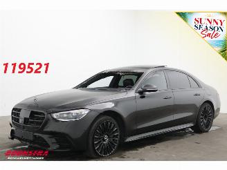 krockskadad bil auto Mercedes S-klasse 580 e Lang AMG Line 4X Memory/SHZ/Ventilatie HUD AR Burmester 2023/5