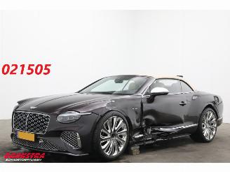 krockskadad bil auto Bentley Continental GTC 4.0 V8 Hybrid Mulliner Ceramic HUD ACC Memory 360° 4.606 km 2025/3