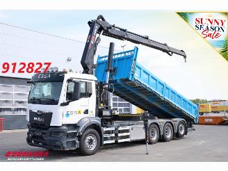 dañado camiones MAN TGS 35.510 8X4 Kipper Hiab X-Hipro 232 E-3 119.097 km! 2023/3