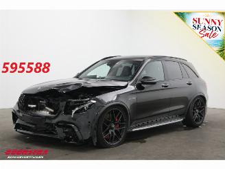 krockskadad bil auto Mercedes GLC 63 S AMG 4MATIC+ Pano LED ACC Burmester 360° HUD Memory 2019/3