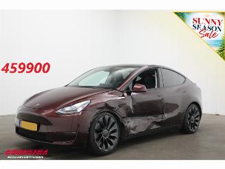 Voiture accidenté Tesla Model Y Performance AWD 75 kWh Pano ACC Memory Leder SHZ LrHZ Camera PDC 2024/6