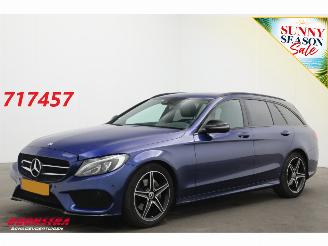 skadebil auto Mercedes C-klasse Estate 180 AMG Navi Cruise Clima Leder Memory SHZ Camera PDC 2018/3