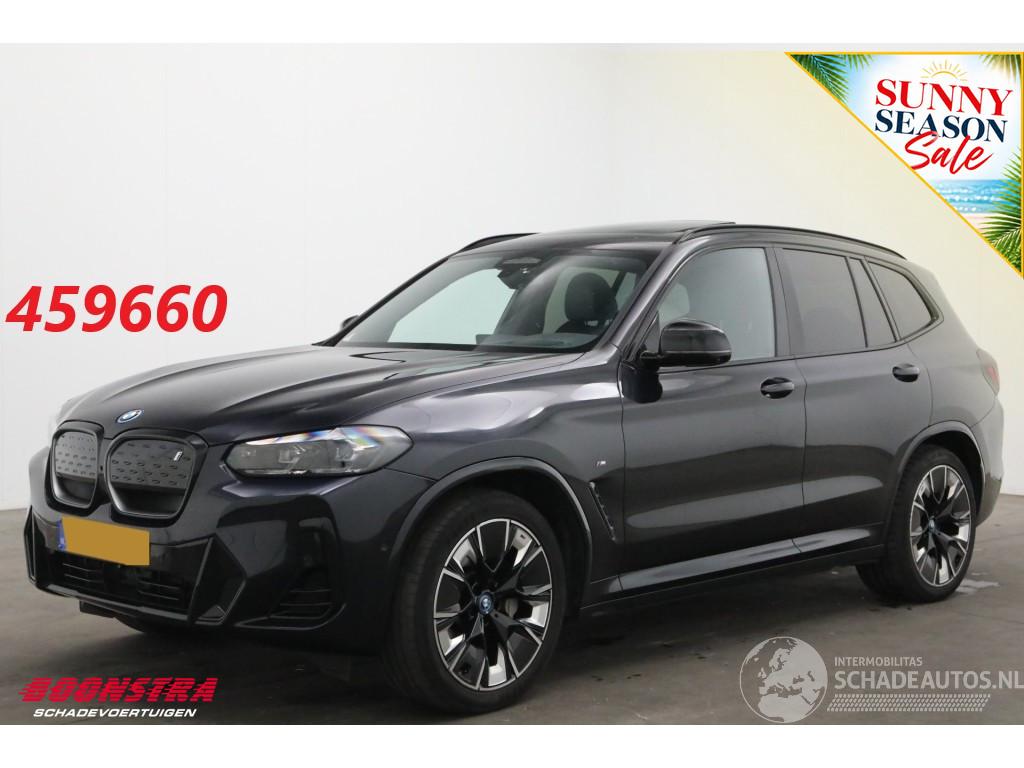 BMW iX3 M Sport 80 kWh H/K HUD Pano Schuif/kantel ACC Navi Clima Leder Memory SHZ Camera 360° PDC