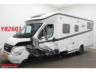 krockskadad bil camper Laika  Kosmo L409 2.2 M.Jet Aut. TV Dakairco El. Hefbed Single Beds Garage Cruise Airco Camera Fietsendrager 2024/4
