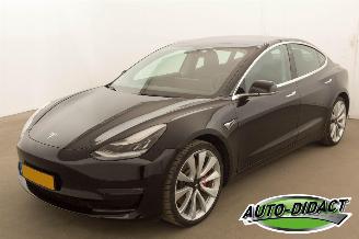 krockskadad bil auto Tesla Model 3 Performance AWD 75 KWH 2019/12