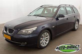 krockskadad bil auto BMW 5-serie Touring 520i Automaat Leder Clima Navi Corporate Lease Business Line Edition I 2010/10