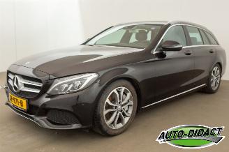 skadebil auto Mercedes C-klasse 350e Automaat Navi Leder MOTORSCHADE Lease Edition 2016/7