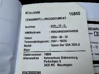 Mitsubishi Space-star 1.2i 71pk Connect+ 2024 - nap - airco - elektr pakket - touchscreen - dab - bleutooth - 8 jaar garantie - 5drs picture 25