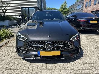 skadebil auto Mercedes C-klasse C220d AMG/RADAR/LEDER/360CAM/BOMVOL SCHADEVRIJ! DAMAGED FREE! 2022/6