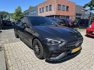 skadebil auto Mercedes C-klasse C220d AMG/RADAR/LEDER/360CAM/BOMVOL SCHADEVRIJ! DAMAGED FREE! 2022/6