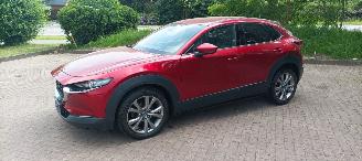 krockskadad bil auto Mazda CX-30 1.8-skyactiv Executive Navi Head-up Keyless entry Leder Zwart/Bruin Climatecontrol Stoelverwarming Regensensor Drivelane assistent Dimmende binnenspiegel Achteruitrijcamera Elektrische achterklep 2019/8