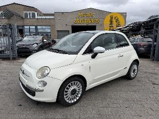 skadebil auto Fiat 500 FIRE - BRAND -FEU 2011/2